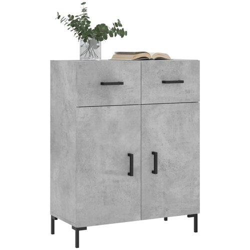  Komoda siva boja betona 69,5x34x90 cm od konstruiranog drva Slike