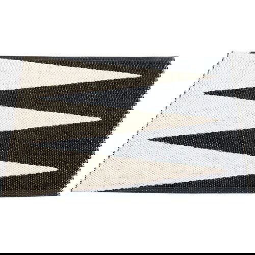 Pappelina Crno-bijeli unutarnji i vanjski tepih 70x60 cm Vivi Black – Cijene