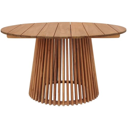 House Nordic Okrogla vrtna miza iz masivnega tika &amp;oslash; 120 cm Lorca &amp;ndash; Slike