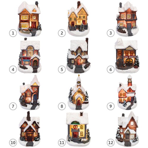 Home Dekorativna LED kolor zimska kućica (KDC01) Cene