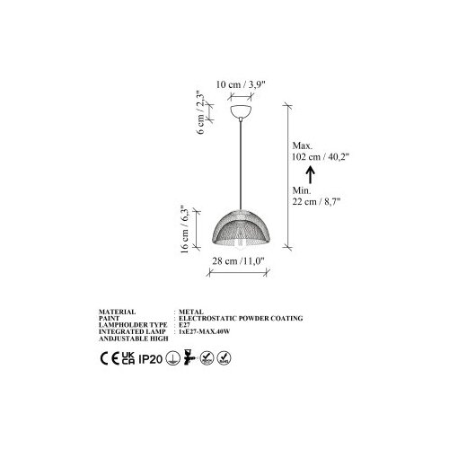 Opviq Luster Berk 16400 8 Slike