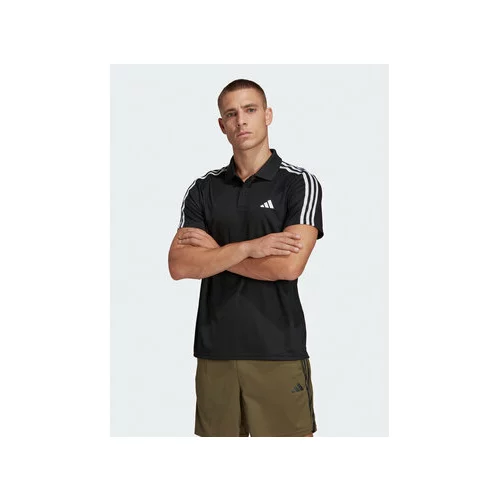 Adidas Polo majica Train Essentials Piqué 3-Stripes Training Polo Shirt IB8107 Črna Regular Fit