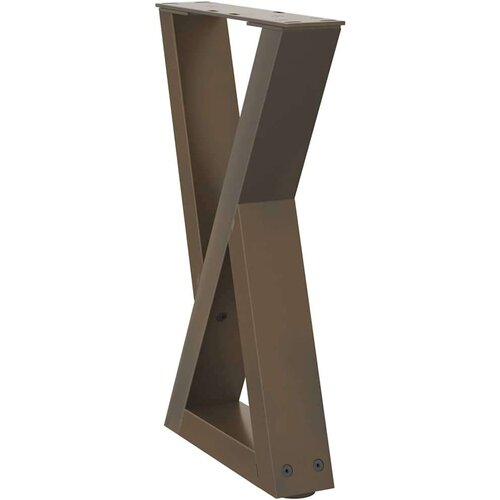  Noge za stolić za kavu 2 kom Prirodni čelik 28x(42-43 3) cm Slike