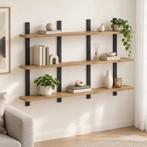  Zidna polica Hrast artisan 102 x 13.5 x 58 cm - Hrast artisan 102 x 13.5 x 58 cm Cijene