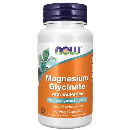 Now Foods Magnezijev glicinat z BioPerinom NOW (60 kapsul) Slike