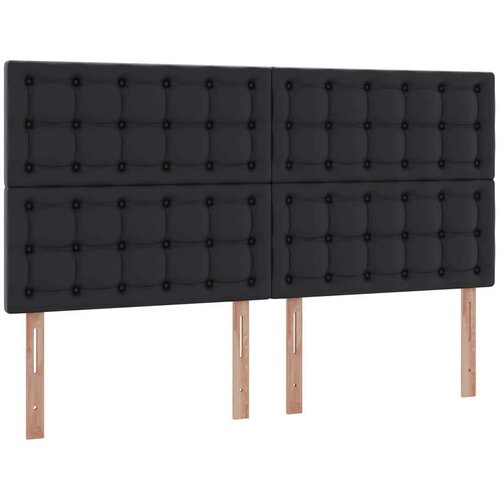  Krevet s madracem i skladi&amp;scaron;tem Crna 200 x 200 cm Lažna koža Slike