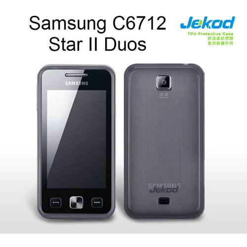  Gumijasti / gel etui Jekod za Samsung C6712 Star II Duos - črni Cene