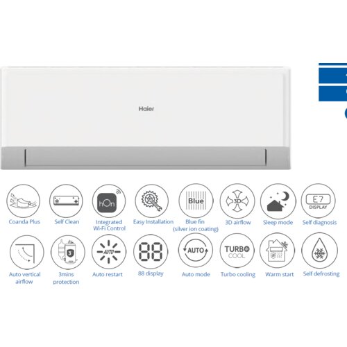 Haier inverter klima uređaj revive plus 24000 btu sa montažom Cene
