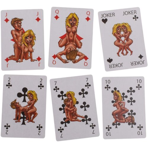 Out of the blue Kama Sutra - zabavna francoska karta - 24 kos Slike