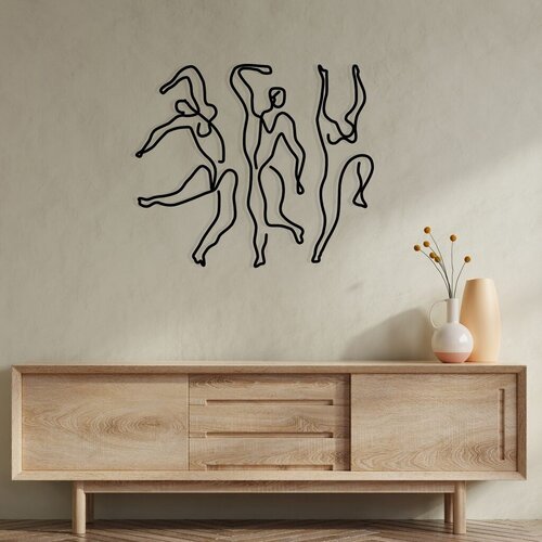 Wallity Zidna dekoracija Famiglia, 90 x 54 cm, Crna Cijene