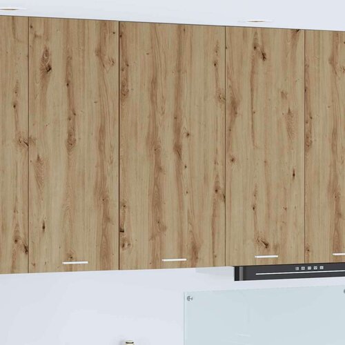 vidaXL viseći ormarić riga umjetnički hrast i bijela 50 x 31 x 100 cm Cene