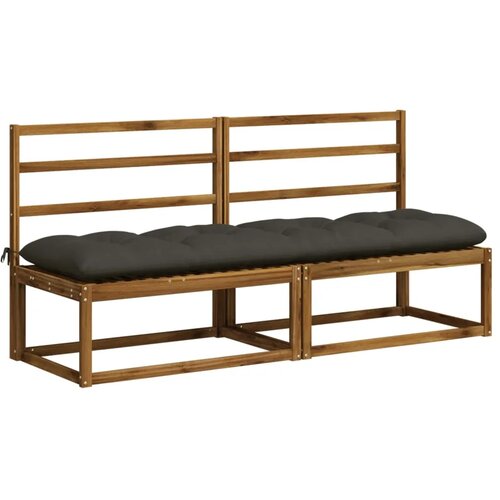  Jastučić za klupu VIANEN 100% poliester Antracit - Antracit 190 x 50 x 12 cm Slike