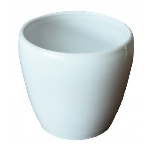 Kerbek saksija tarifa 13.5cm glazura bela ( KE G58/135/008 ) KE G58/135/008 Slike