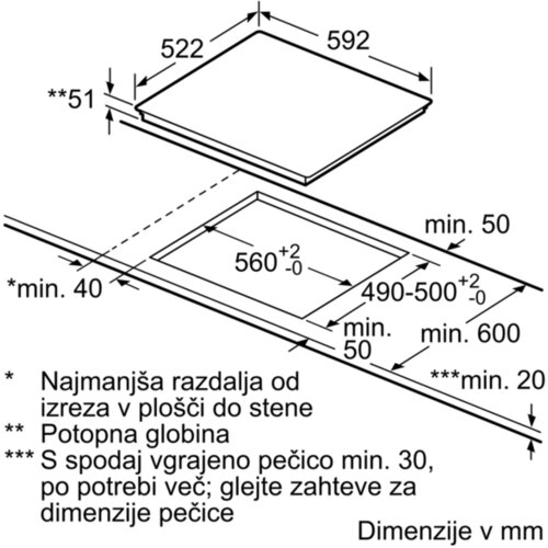 Bosch PUE611BB2E Indukcijska ugradna ploča Slike