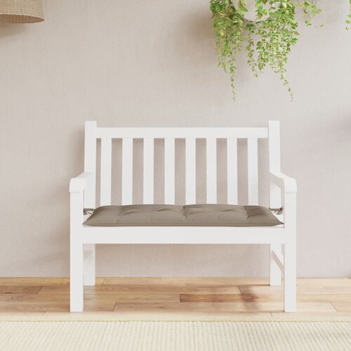  Jastuk za vrtnu klupu smeđesivi 110 x 50 x 7 cm tkanina Oxford Slike