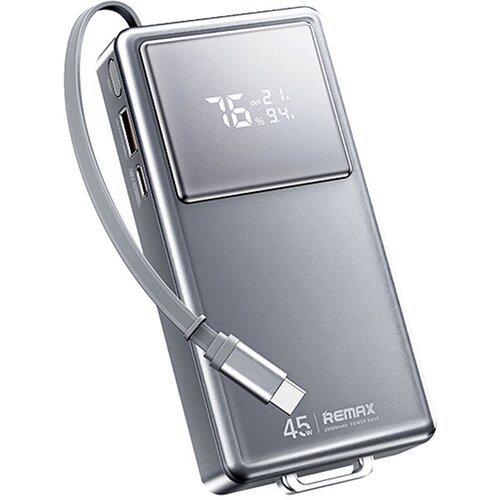 Remax Power Bank FCP-30, 45W, Type-C, 20000mAh, Tamnosivi Slike