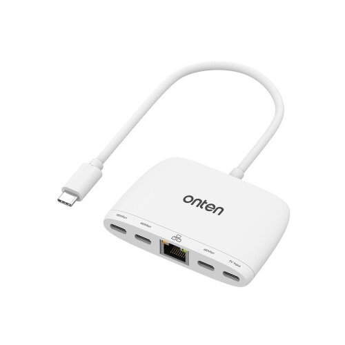  Hub usb type-c sa 4 porta (3x usb type-c 480mbps + usb type-c 5v) + ethernet rj45 100mbps 18cm (otn-uc553) onten ( HUB113 ) Cene