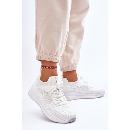 Kesi Women's Cross Jeans Slip-on Sneakers LL2R4031C white Slike