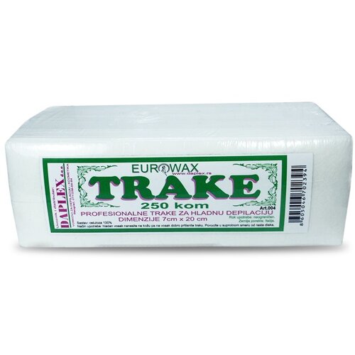 Eurowax Trake za depilaciju, 250 komada Cene