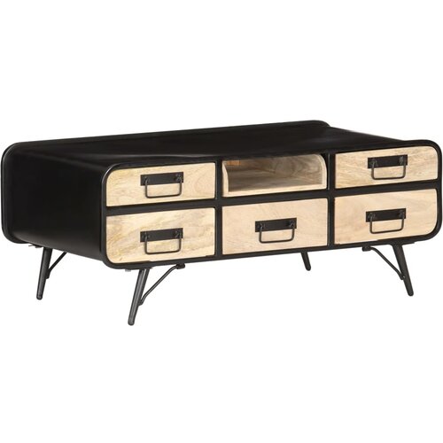 The Living Store Klubska mizica 100x50x40 cm trden mangov les - Klubska Mizica, (21575218) Slike