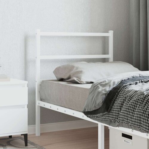  Kovinsko vzglavje belo 80 cm, (21142408) Slike