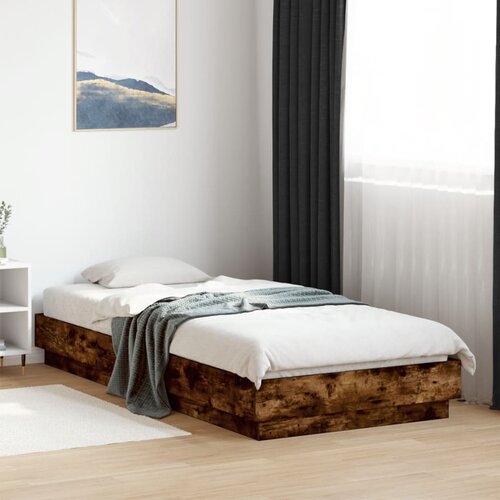 Furnova Posteljni okvir brez vzmetnice hrast 100x200 cm inženirski les, (21934253) Slike