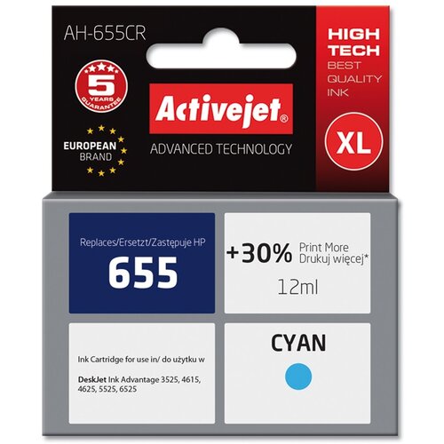Activejet cyan črnilo HP CZ110AE 655 Slike