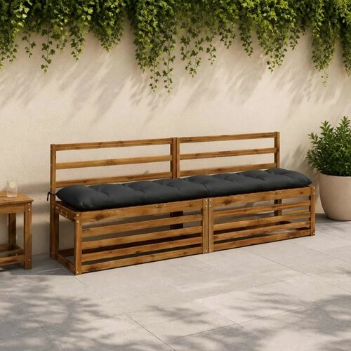  Jastučići za klupe VIANEN 2 kom. 100% poliester Antracit - Antracit 190 x 40 x 12 cm Cene