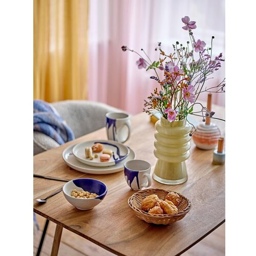 Bloomingville Bela/modra lončena skledica 400 ml Okayama &amp;ndash; Slike
