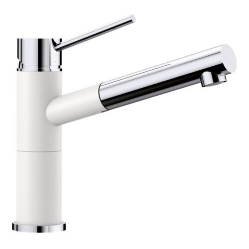 Blanco slavina alta-s compact silgranit bela/hrom hd Slike