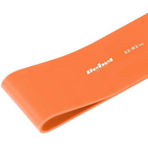 Rebel ACTIVE Lateks guma elastična traka za vežbanje Power Band PL-7 narandžasta otpor 32-82 kg RBA-3000-7 Slike