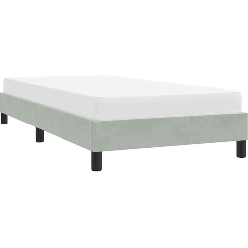  Okvir kreveta bez madraca svijetlo sivi 100x210 cm bar&amp;scaron;un Slike