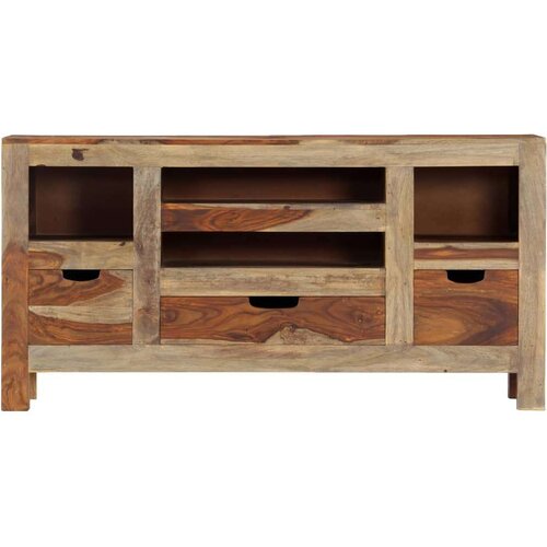 VidaXL Komoda siva 100x30x50 cm trden palisander Slike