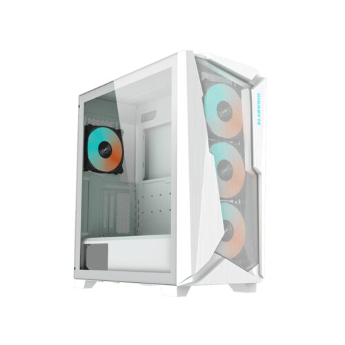 Gigabyte CASE C301G White3xARGB fans(1xRear 3xFront)GPU H : 400mm Dust filter Slike