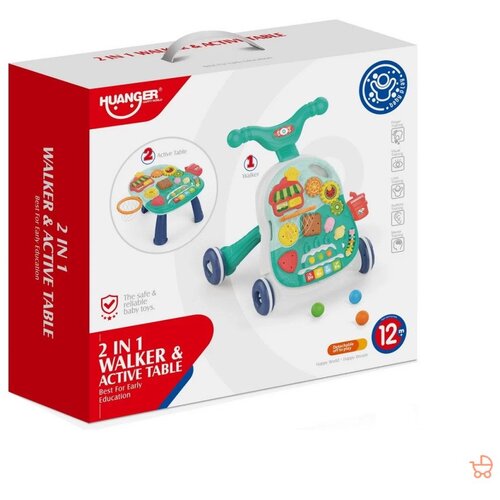 Huanger guralica za bebe 2u1-stočić+prohodavalica Slike