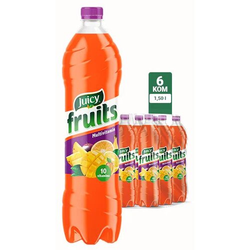 Juicy Fruits multivitamin 1,5 l/6-pack XXL Slike