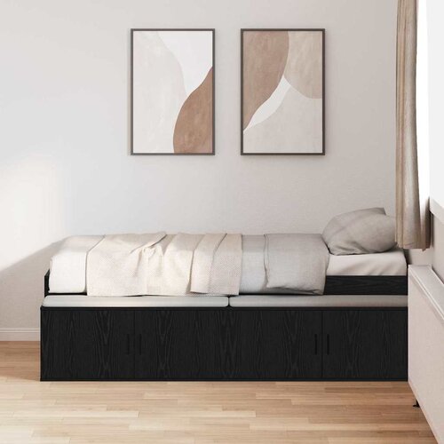  Krevetna konstrukcija Crni hrast 80 x 200 cm Konstruirano drvo Slike