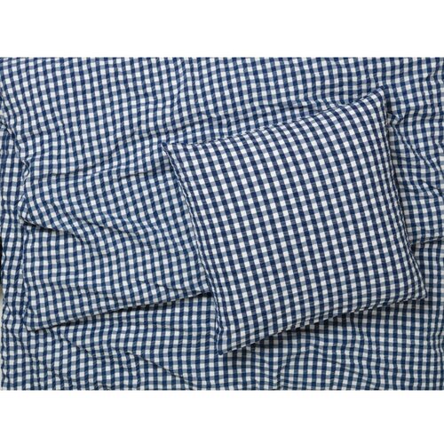 JUNA Temno modra enojna podalj&amp;scaron;ana posteljnina iz krepa 150x210 cm B&amp;aelig;k&amp;amp;B&amp;oslash;lge &amp;ndash; Slike