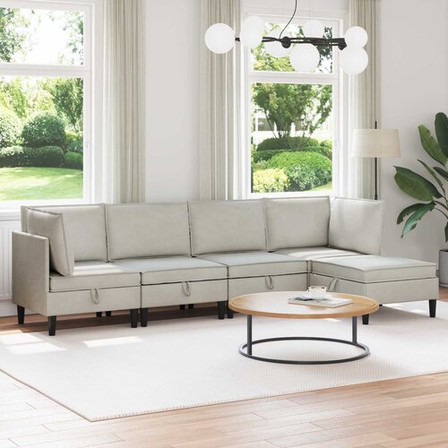  Set namje&scaron;taja za dnevni boravak s jastukom 5 pcs Krem Bar&scaron;un Cijene