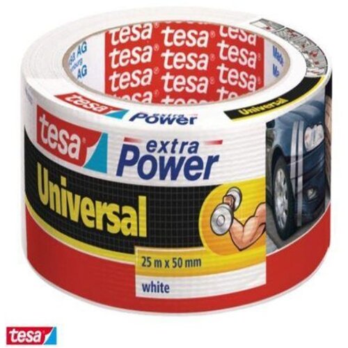 Tesa Univerzalen večnamenski trak Tesa extra Power (bel, 10 m x 50 mm) Slike