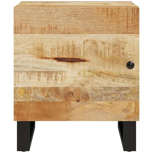  Noćni ormarići 2 kom 40 x 33 x 46 cm od masivnog drva manga Crna Slike