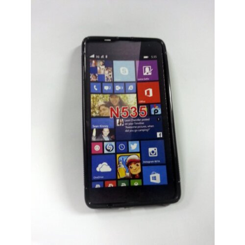  S silikonski ovitek Nokia LUMIA 535 črn Slike
