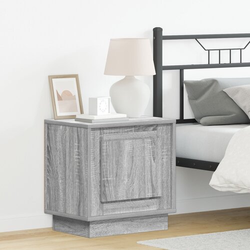 vidaXL nočne omarice Set 2 Siva Sonoma Inženirski les 44 x 34.5 x 45 cm Cene