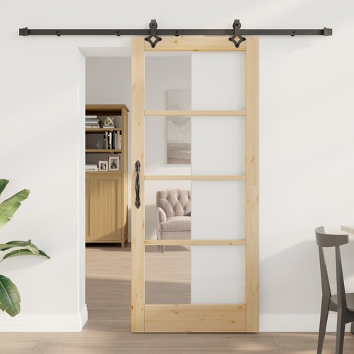 vidaXL drsna vrata s kompletnim setom 86x198.5 cm Trden bor Cene