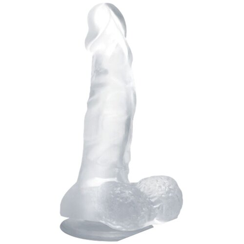Baile MATURANTSKI PROM - REALISTIČNI DILDO Z PRISESKO IN MODA 16,7 CM PROZOREN, (21263884) Cene