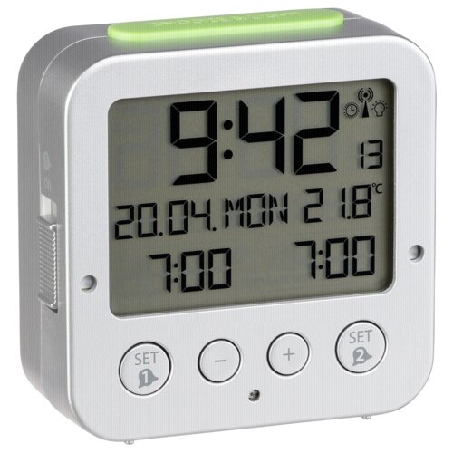 Tfa Dostmann 60.2528.54 Bingo Funk Alarm Clock with Temperatur Slike