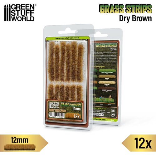 Green Stuff World Grass Tuft Strips 12mm Dry Brown | Trake trave 12mm suvo braon Cene