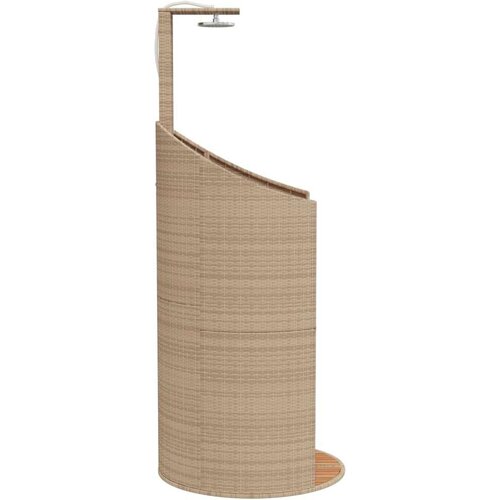 VidaXL vanjski tu&amp;scaron; sivi 100x100x241 5 cm poliratana i bagremovog drva Slike