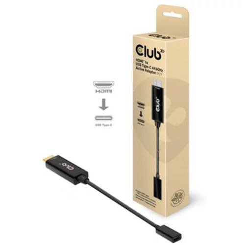 Club3d adapter HDMI v USB-C CAC-1333, M/F, 4K, 60 Hz, aktivni