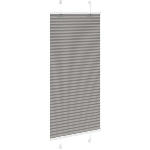 VidaXL Plisirana roleta antracit 65x100 cm &amp;scaron;irina tkanine 64,4 cm Slike